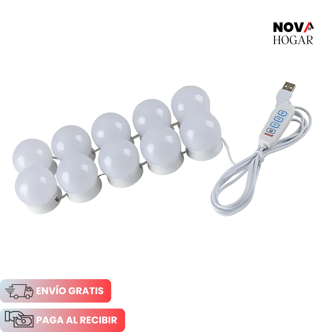 GlamAura™ Luces LED para Espejo de Maquillaje