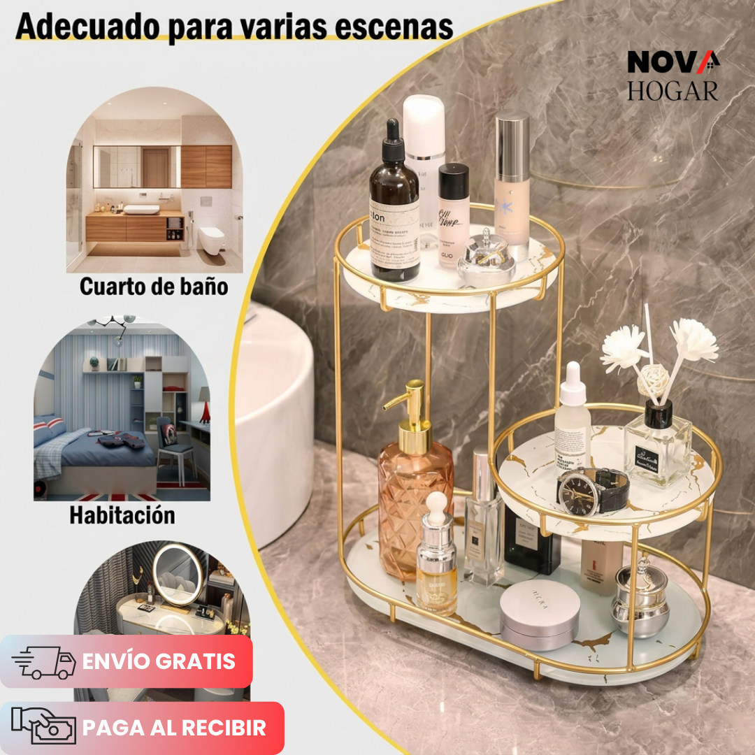 LuxeTier™ Organizador De Baño Premium Multinivel