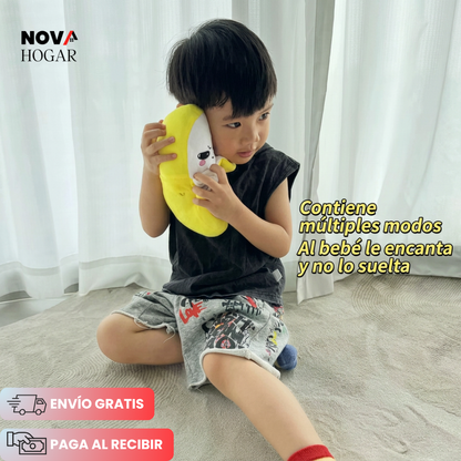 BananaBeat™ Peluche Musical Con Sensor Táctil