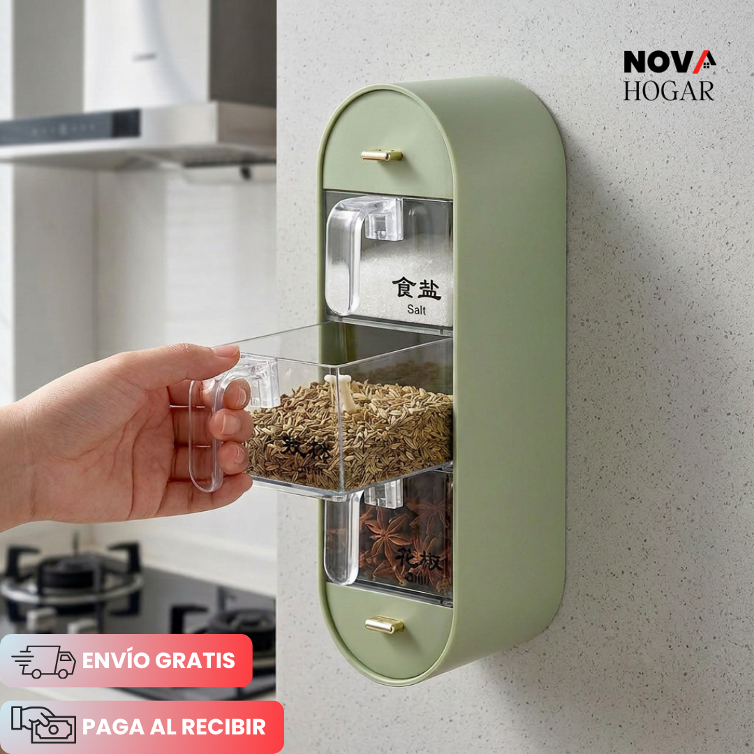 SpiceWall™ Organizador de Especias Adhesivo De Pared