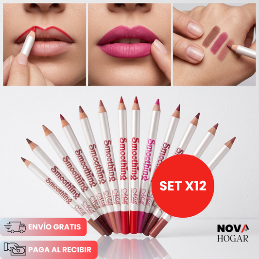 VividGlide™ Set x12 Lápices Labiales Versátiles