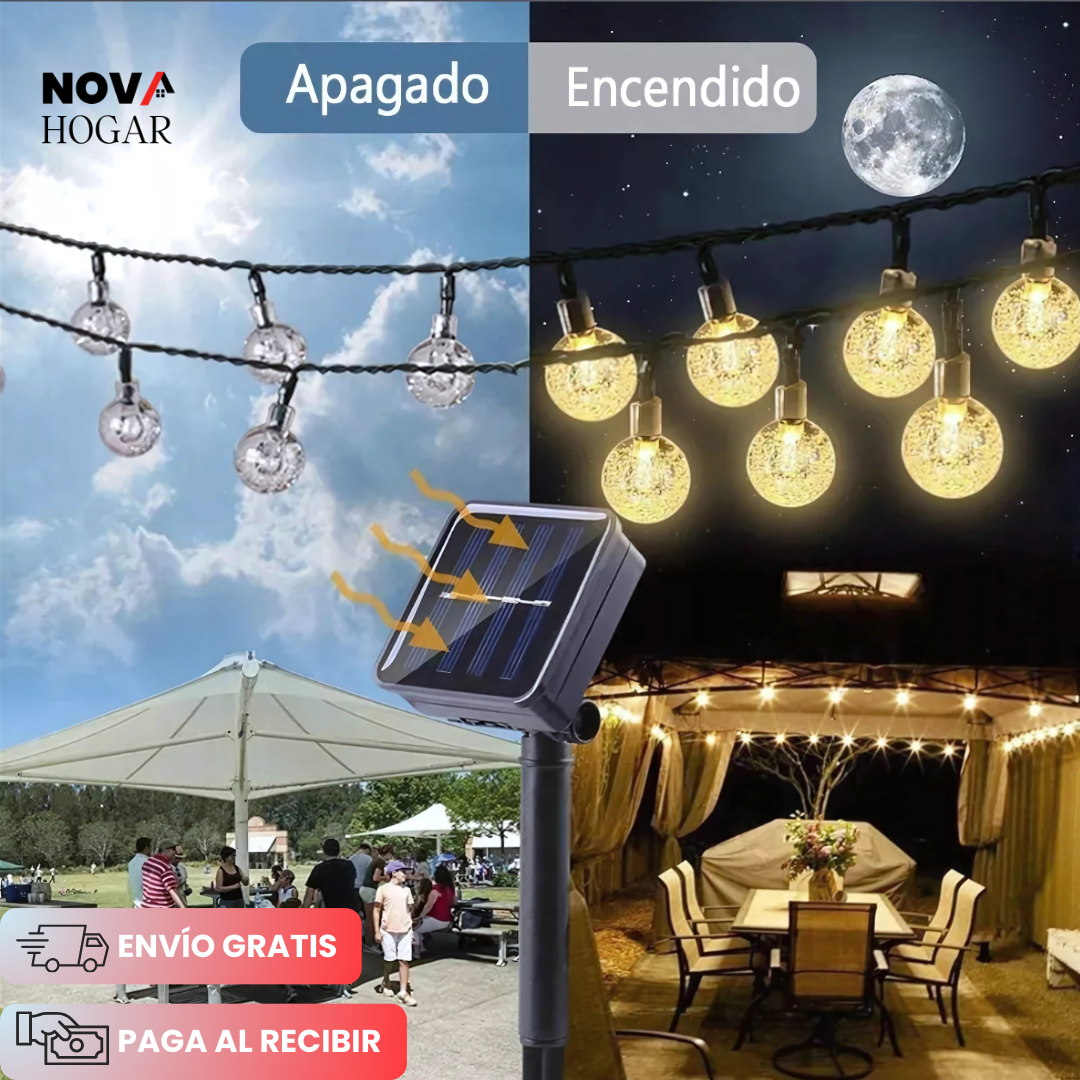 BubbleLights™ Esferas Solares (7.5 Metros)