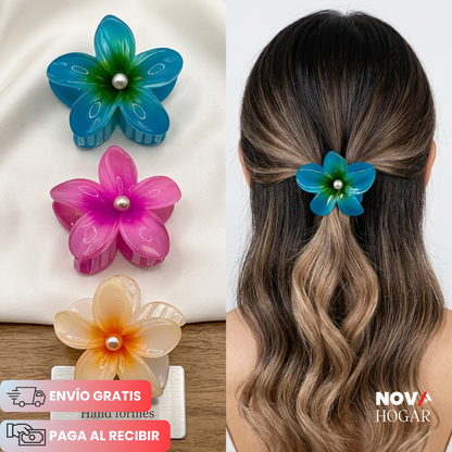 3x1 Petaly™ Hermosas Pinzas Hawaianas para Cabello
