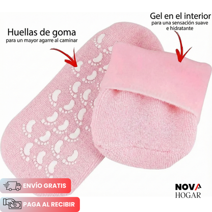 2x1 HydraStep™ Medias de Gel para Hidratación de Pies