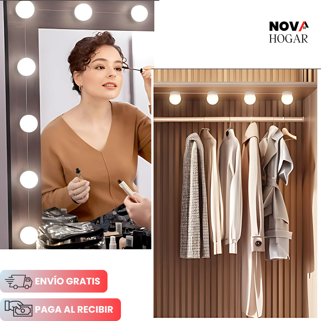 GlamAura™ Luces LED para Espejo de Maquillaje