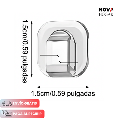 ClearSnap™ Pack X144 Clips Adhesivos para Luces y Cables