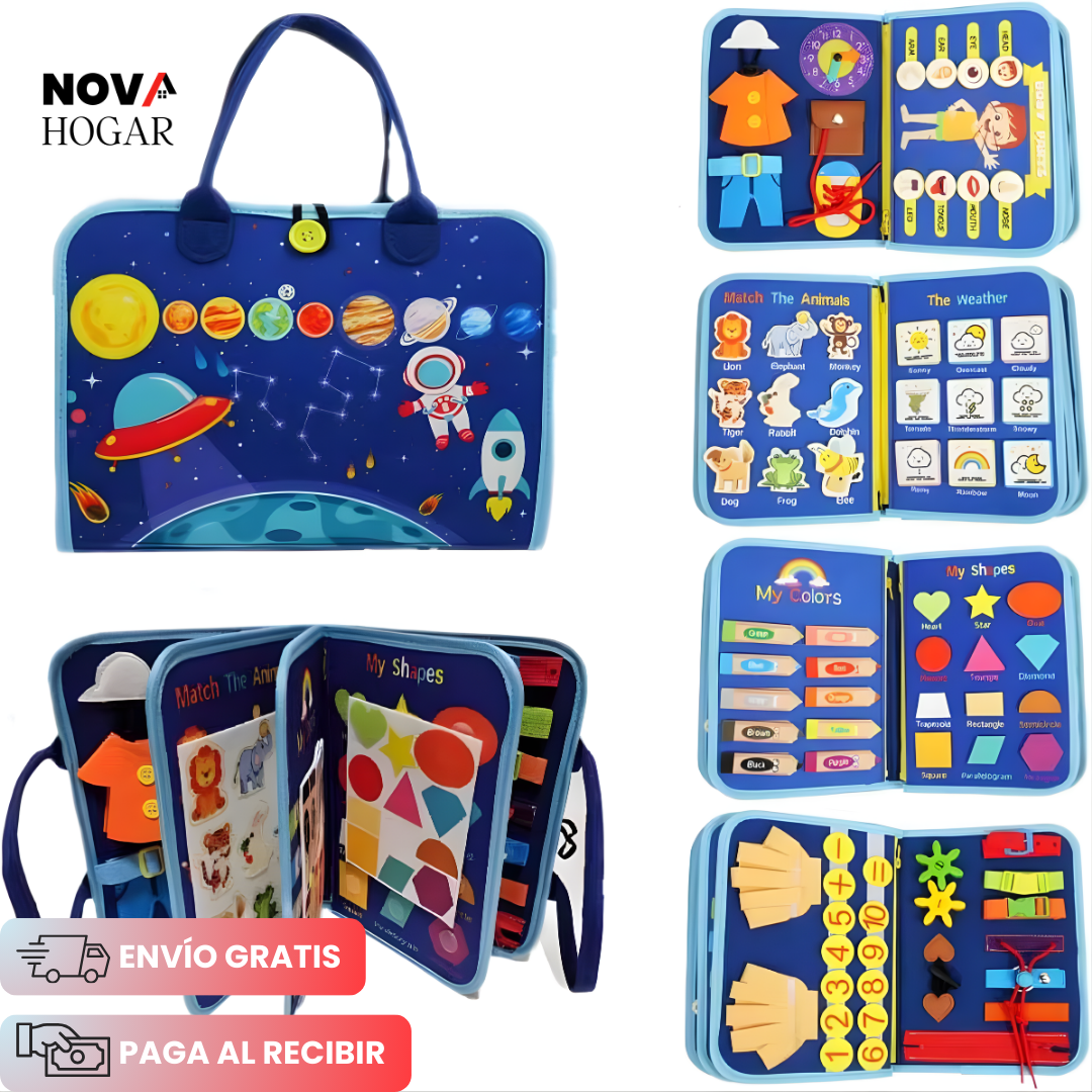 ActiveBook™ Libro Sensorial Montessori para Niños