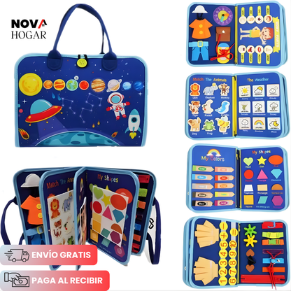 ActiveBook™ Libro Sensorial Montessori para Niños