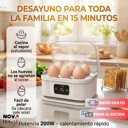 EggSwift™ Cocedor De Huevos Automático y Rápido