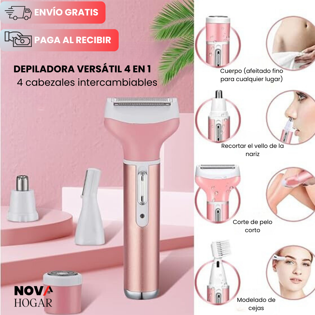 SmoothTouch™ Rasurador Recargable 4 en 1 para Cuerpo Completo