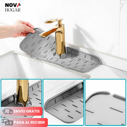 AquaBarrier™ Tapete de Silicona para Grifo Escurrido Rápido