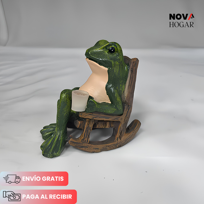 GardenFrog™ Encantadora Rana Con Luz Solar Para Jardín