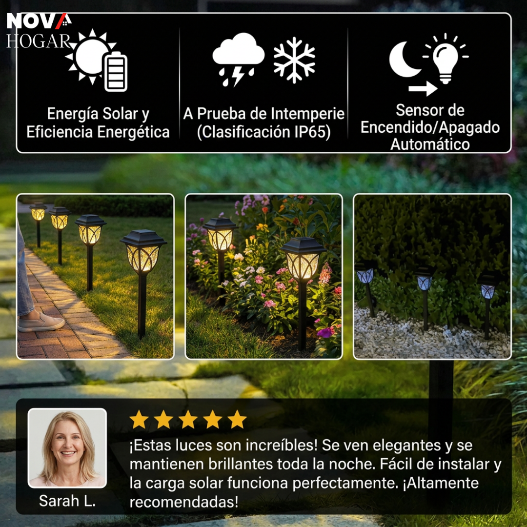 LumaFlare™ Antorchas Solares Para Jardines Elegantes
