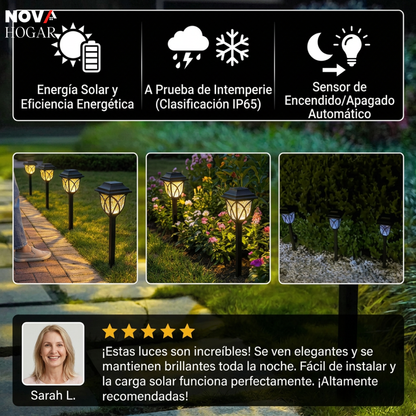 LumaFlare™ Antorchas Solares Para Jardines Elegantes