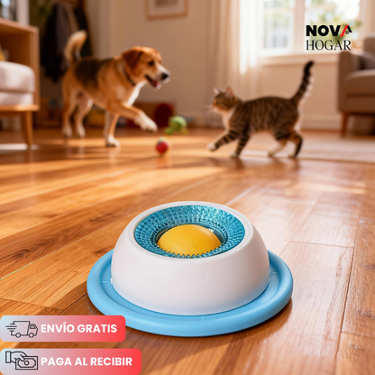 OrbitLick™ Plato Comedero Interactivo para Mascotas