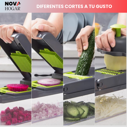 HomeChef’s Cutter™ Rallador y Cortador de Cocina 12 en 1