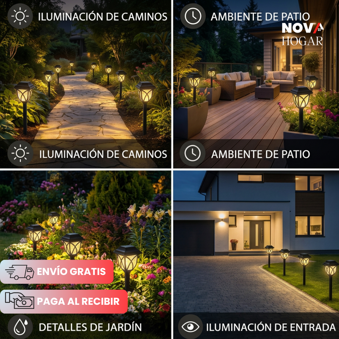 LumaFlare™ Antorchas Solares Para Jardines Elegantes