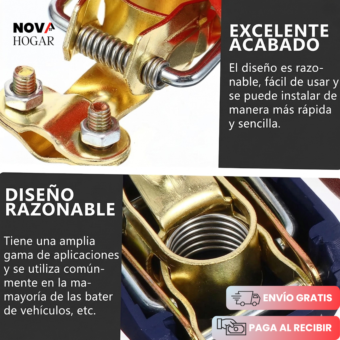 4x2 QuickGuard™ Bornes De Conexión Rápida para Baterías de Carro