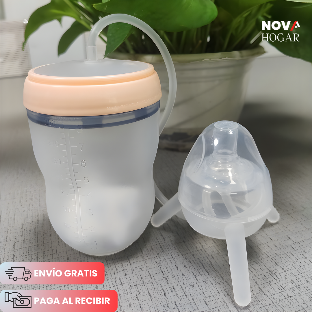 BabyQuiet™ Biberón Manos Libres con Sistema Anticólico