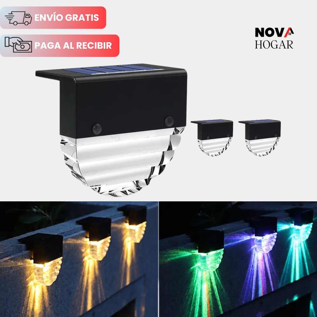 2x1 LuminPath™ Luz Solar Automática para Exteriores