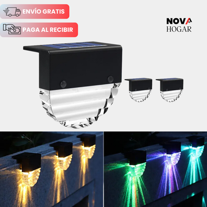 2x1 LuminPath™ Luz Solar Automática para Exteriores