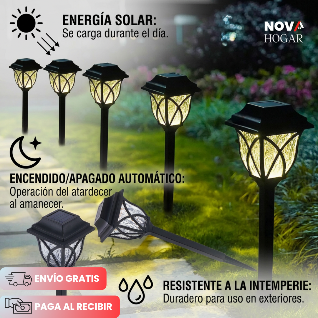 LumaFlare™ Antorchas Solares Para Jardines Elegantes
