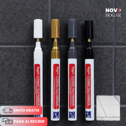 Pack x4 TileMark™ Marcador para Restauración de Juntas de Cerámica