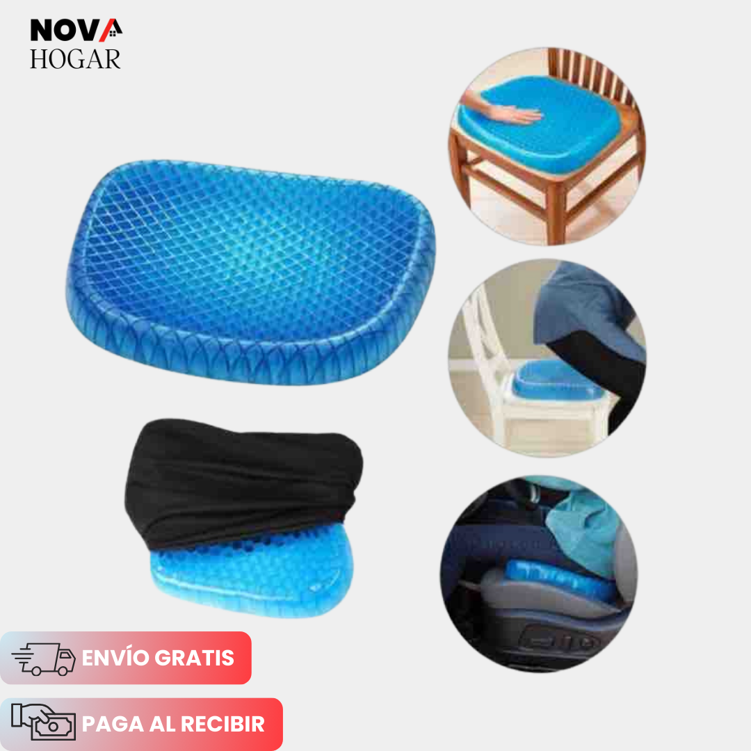 PosturePerfect™ Cojín de Gel Extra-suave + Funda de Regalo