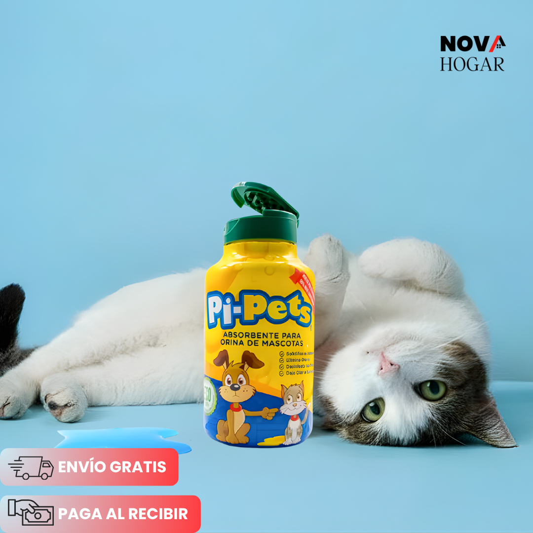 Pipets™ Polvo Solidificador para Orina de Mascotas 100Gr