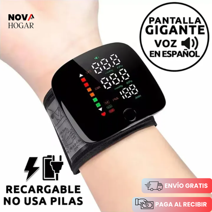 PulseTrack™ Tensiómetro de Muñeca Recargable