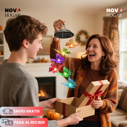 2x1 GlowHaven™ Campanilla Solar de Jardín