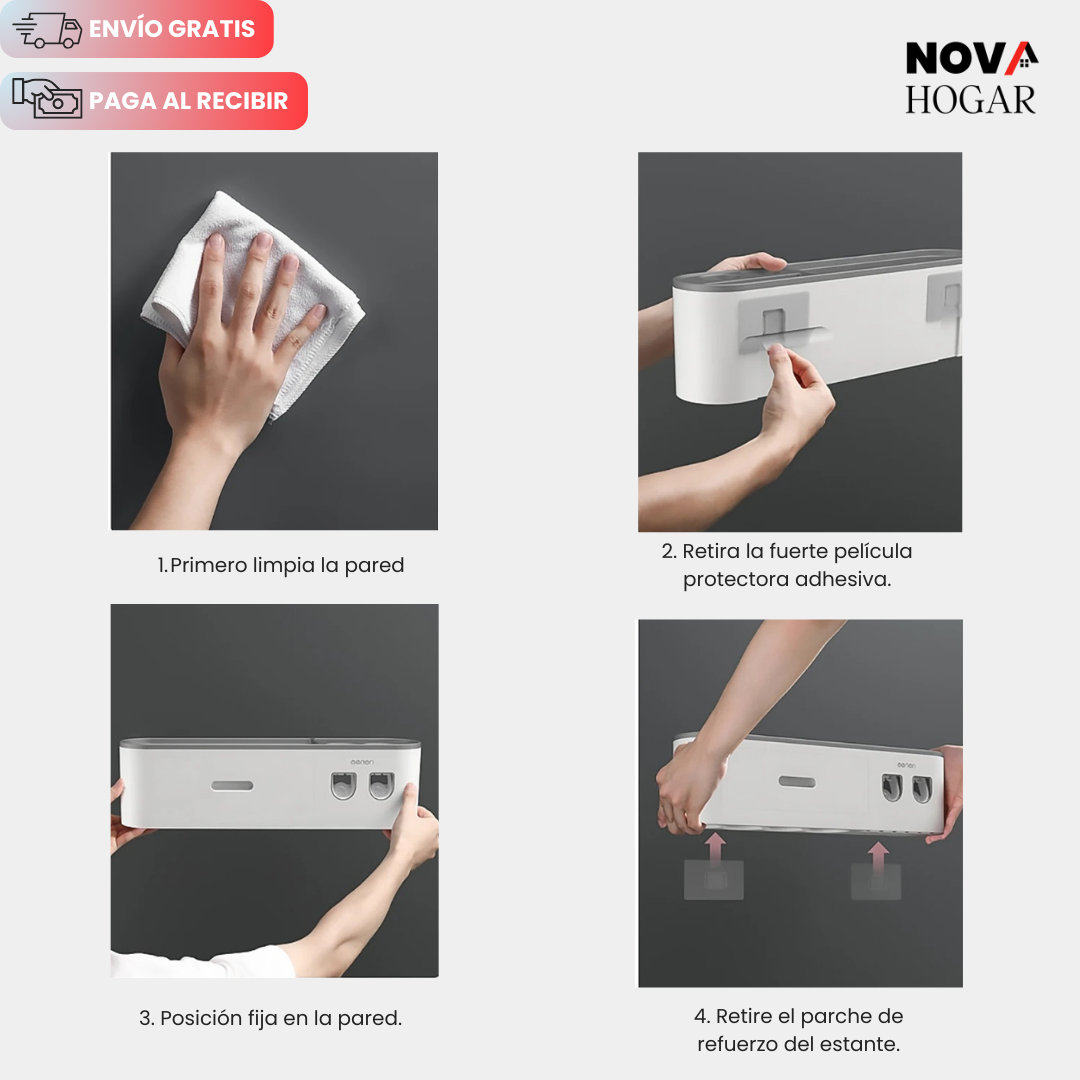 HygieneStation™ Organizador Multifuncional para Baño Diseño Elegante