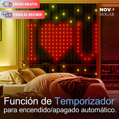 PixelFlow™ Cortina de 400 LEDS Inteligente y Dinámica