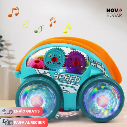 GearRacer™ Auto Dinámico con Luces y Acrobacias