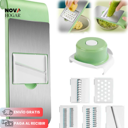 EasySlice™ Rebanador 6 en 1 con Diseño Seguro para Dedos
