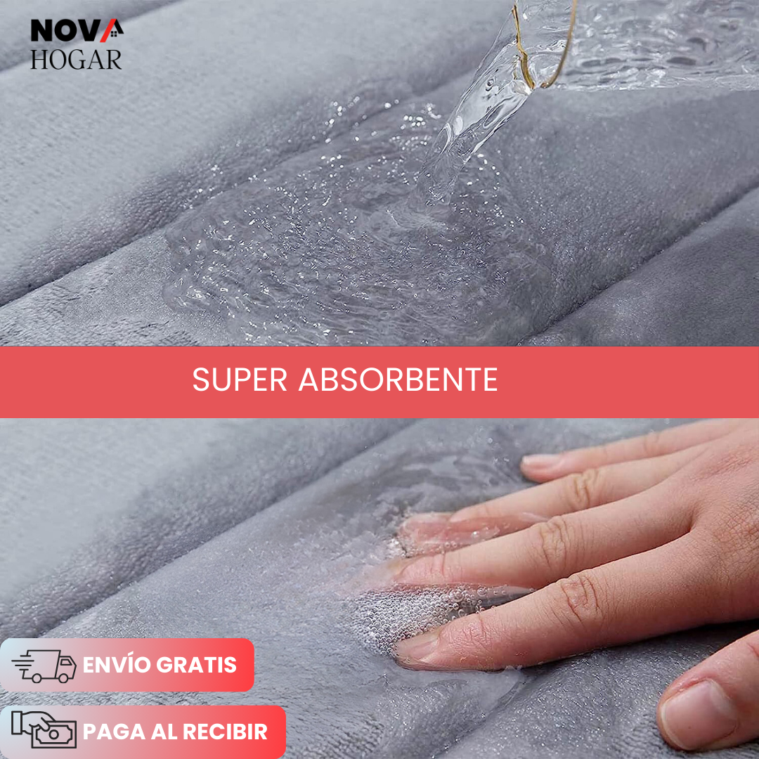 Oferta 2x1 ComfortBath™ Tapete Ultra-Absorbente con Suavidad Premium