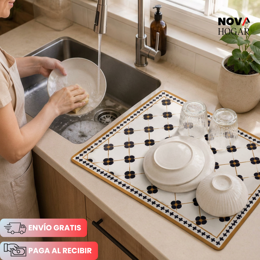 2x1 RetroDry™ Alfombrilla Absorbente Con Estilo Retro