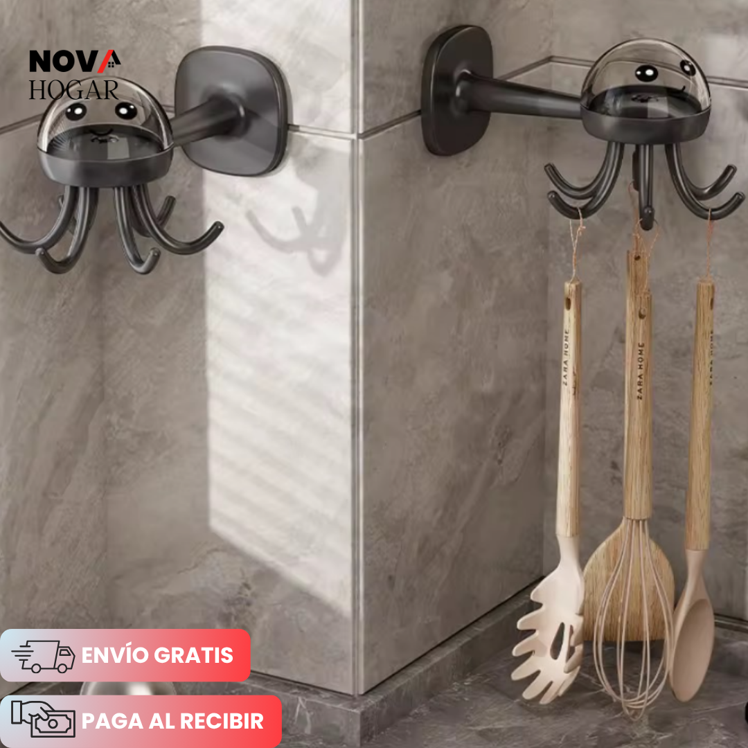 2x1 OctoHook™ Organizador Multifuncional para Pared