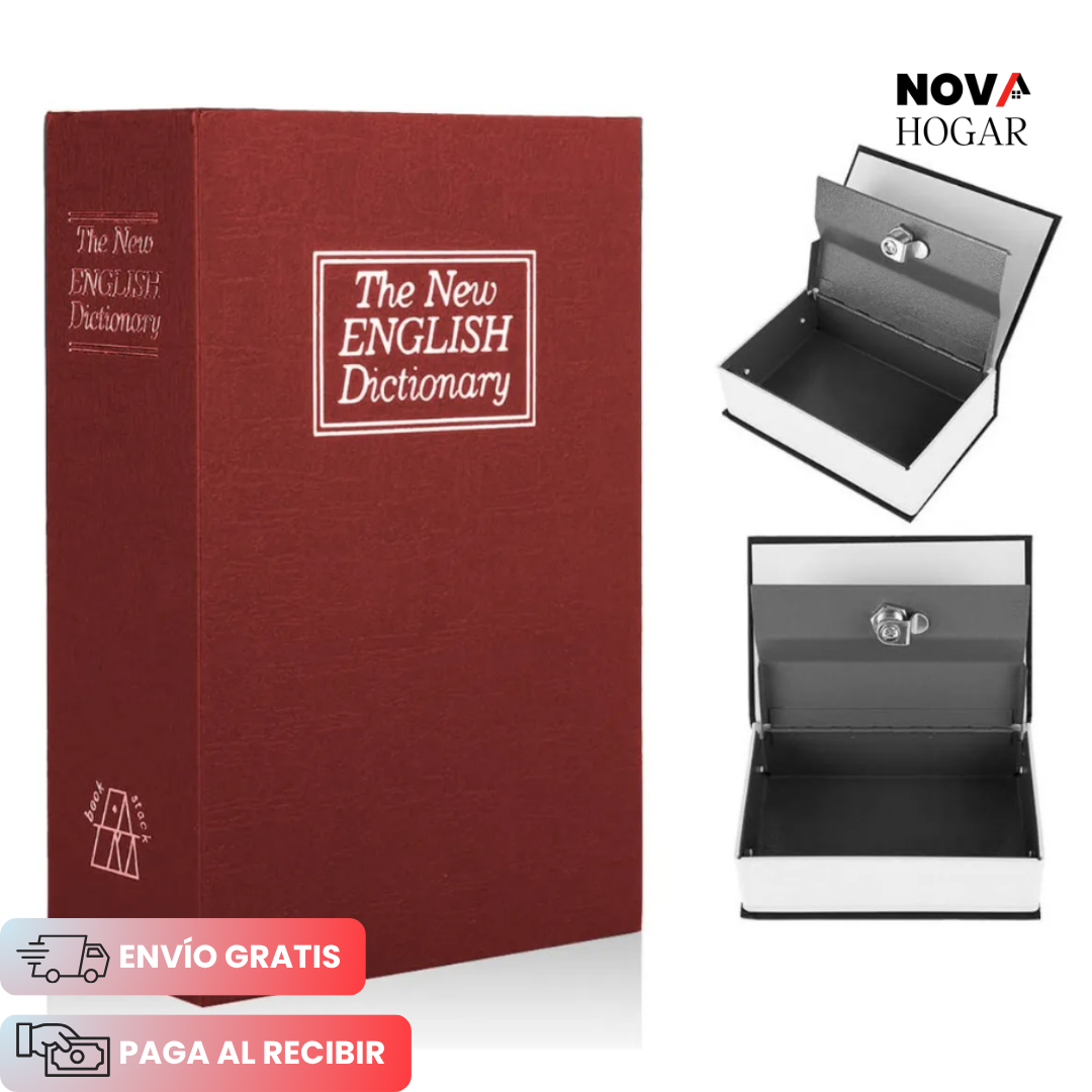 BookLock™ Caja Fuerte Discreta en Forma de Libro