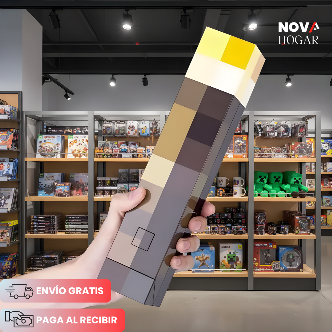 PixelTorch™ Lámpara de Antorcha Pixelada