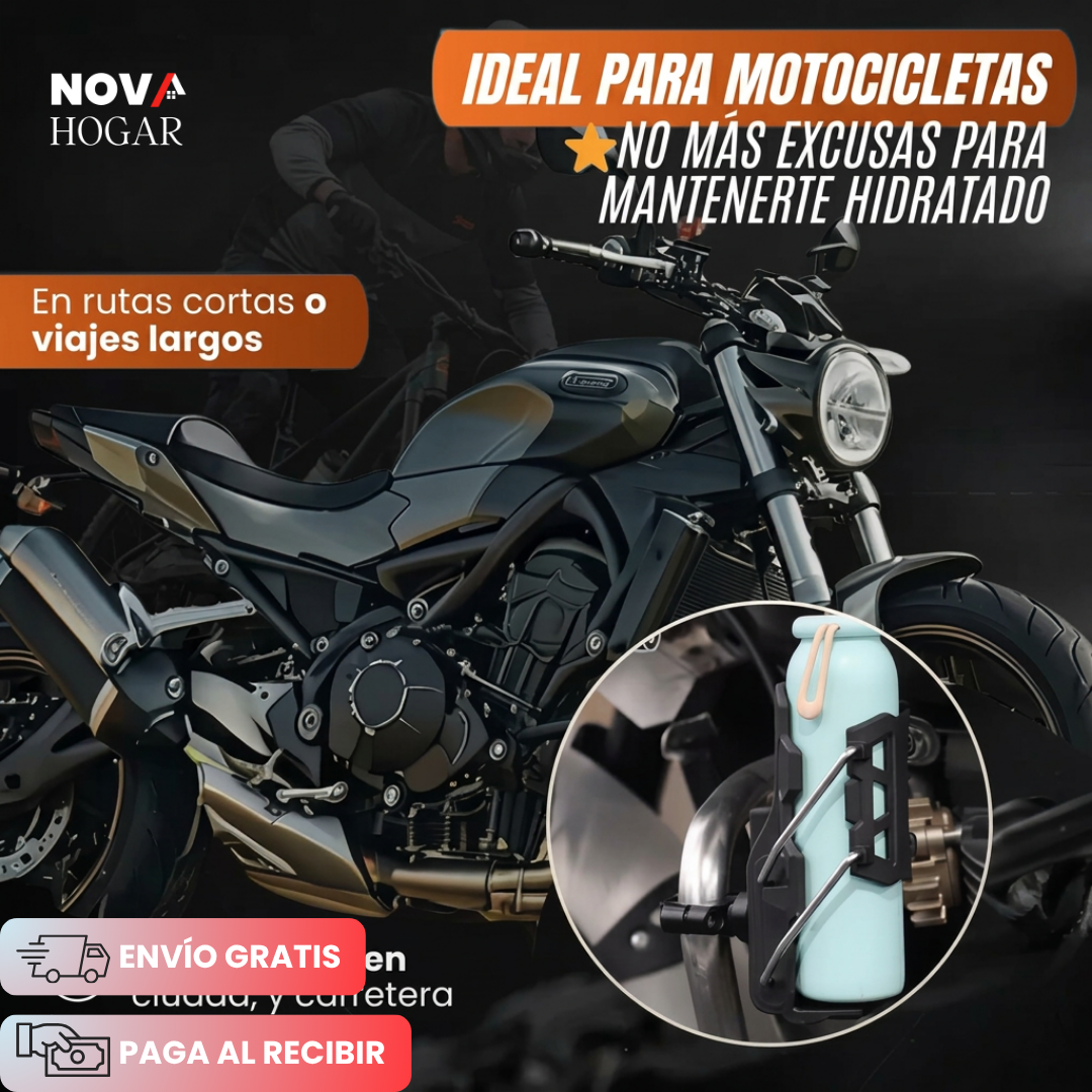 RideHolder™ Porta botellas Plegable para Motocicleta