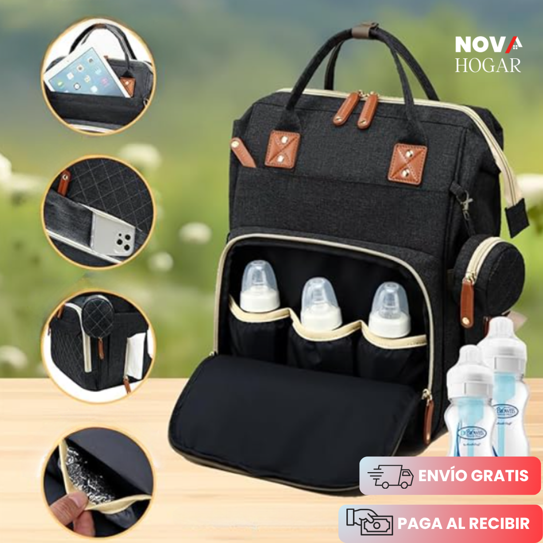 BabyPack™ Pañalera Multifuncional con Cuna