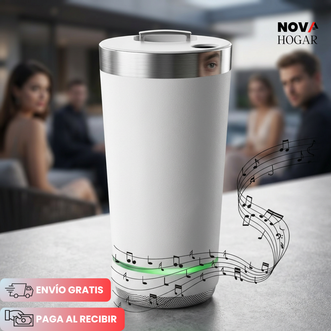 BeatSip™ Termo Con Parlante Bluetooth Integrado