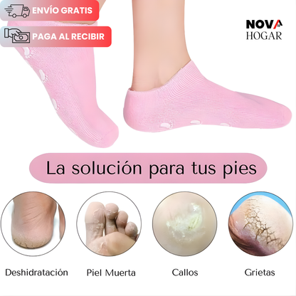 2x1 HydraStep™ Medias de Gel para Hidratación de Pies