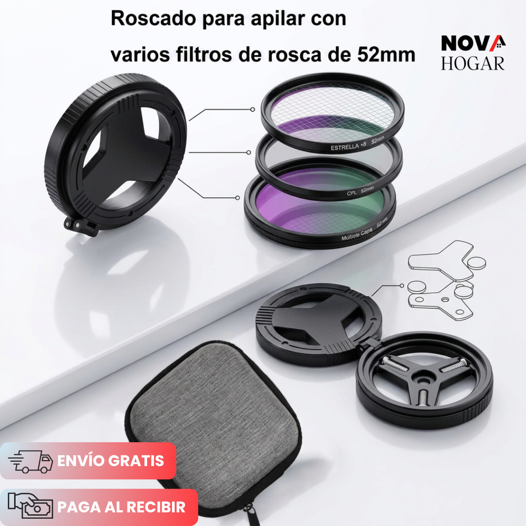 MagLens™ Filtro Polarizador Magnético de 52mm para Teléfono
