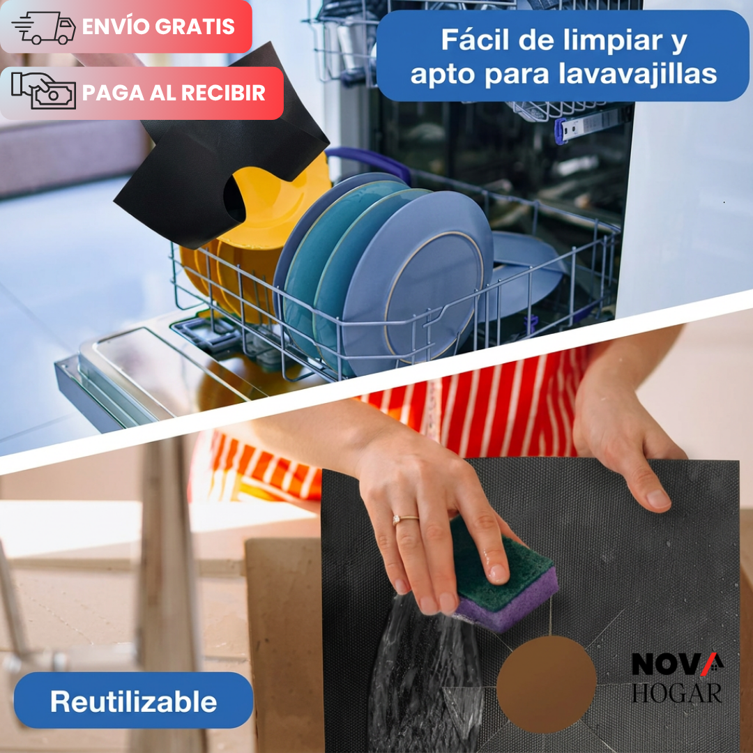 StoveGuard™ Set X4 Protectores Reutilizables Para Tu Estufa