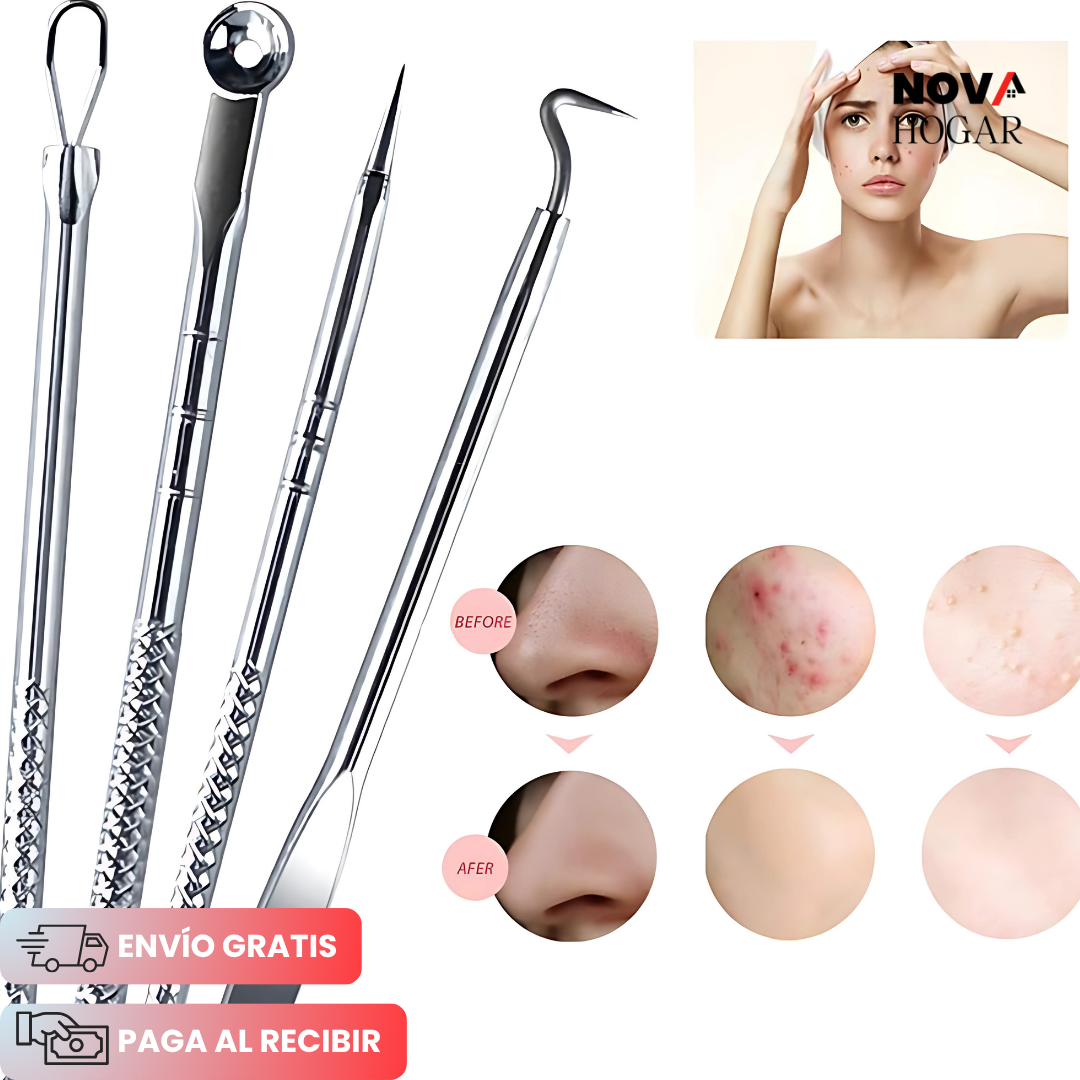 ClearPore™ Kit Dermatológico de Extracción para Acné y Granos