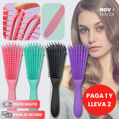 2x1 SilkiBrush™ Cepillo Adaptable para Desenredar y Estilizar