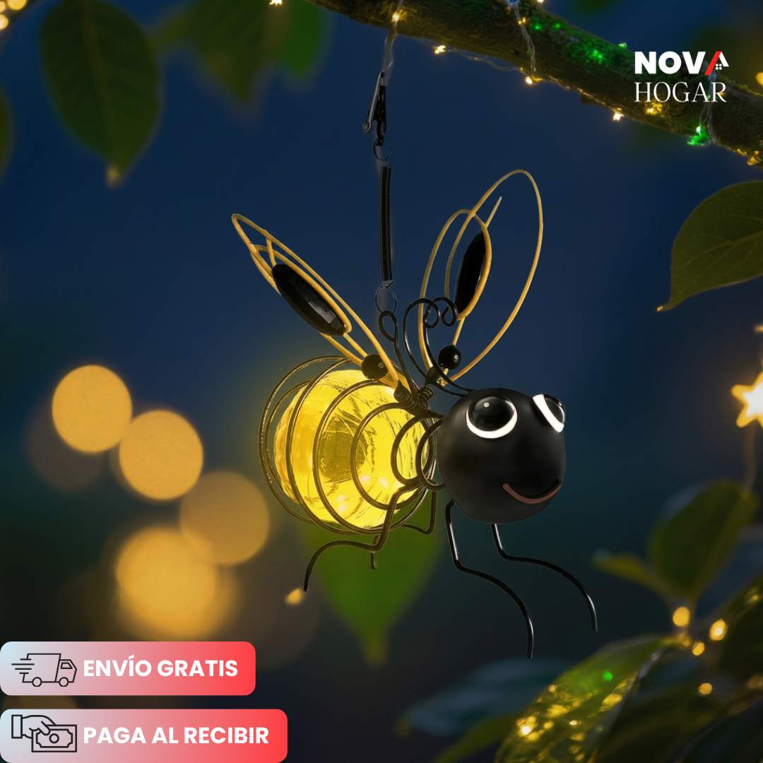2x1 GardenBuzz™ Lámparas Solares Decorativas de Abeja
