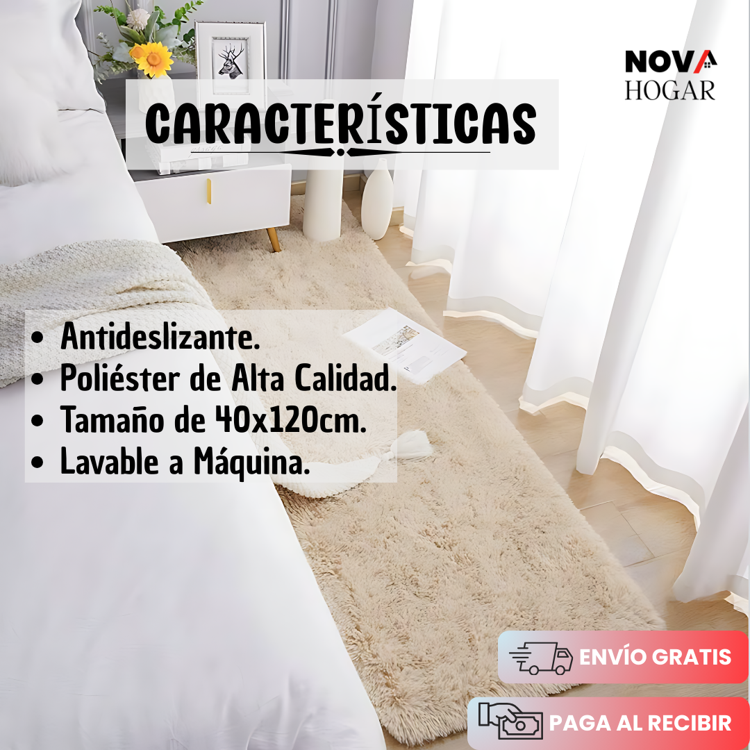 2x1 CloudLuxe™ Alfombra Esponjosa para Pie de Cama
